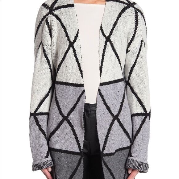 NWT Joseph A Ombre Grid Sweater - Picture 2 of 2